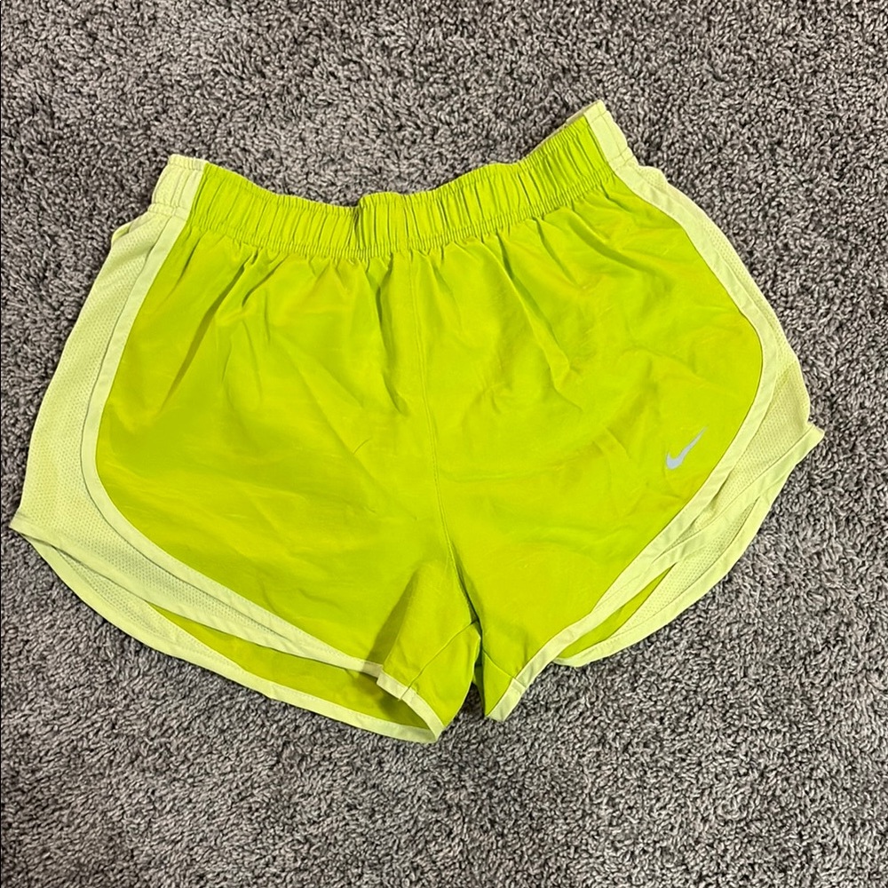 Nike Yellow Athletic Shorts Lightweight Elastic Waist